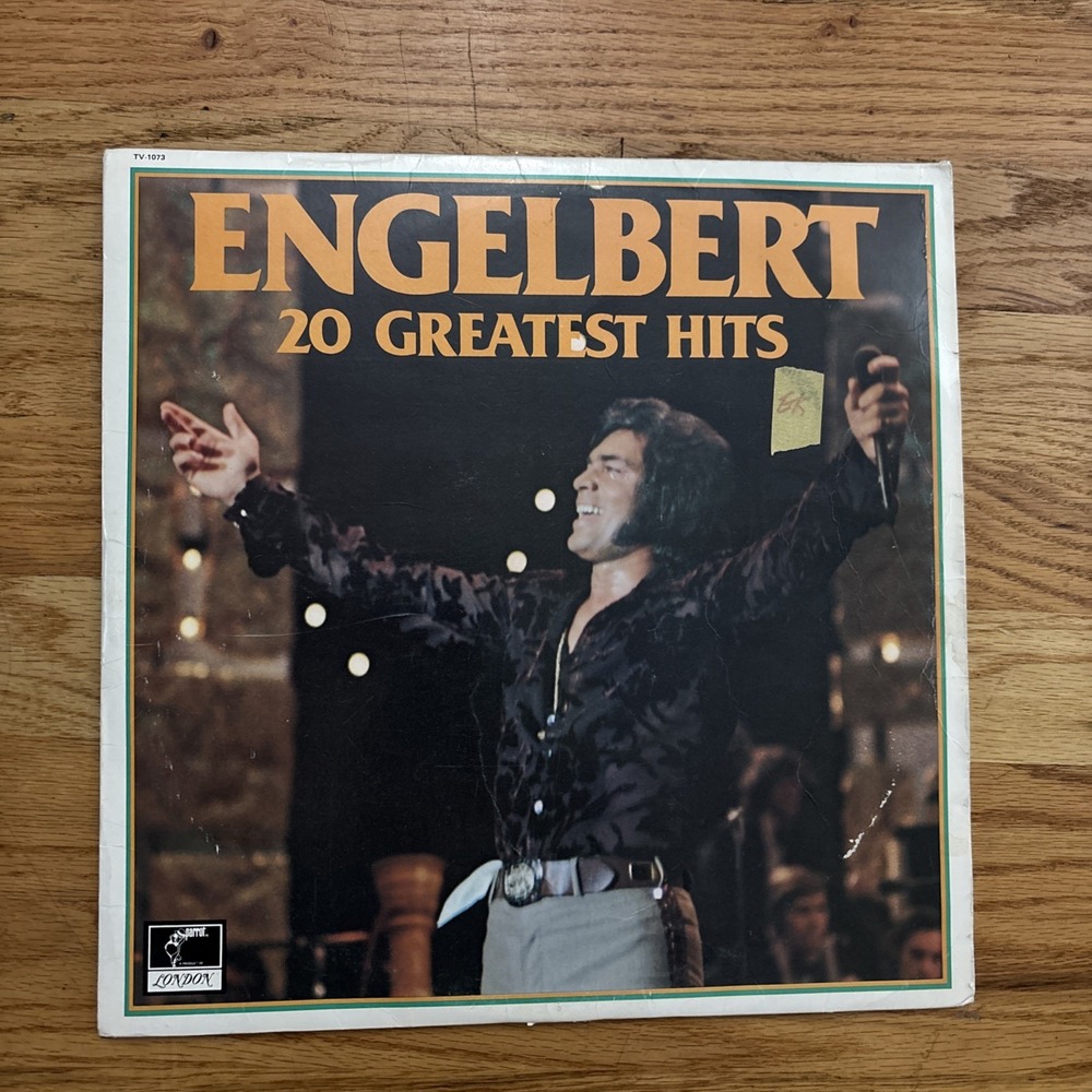 Engelbert Humperdinck 20 Greatest Hits Vinyl LP 12" Black Good 1977 TV-1073 2LP